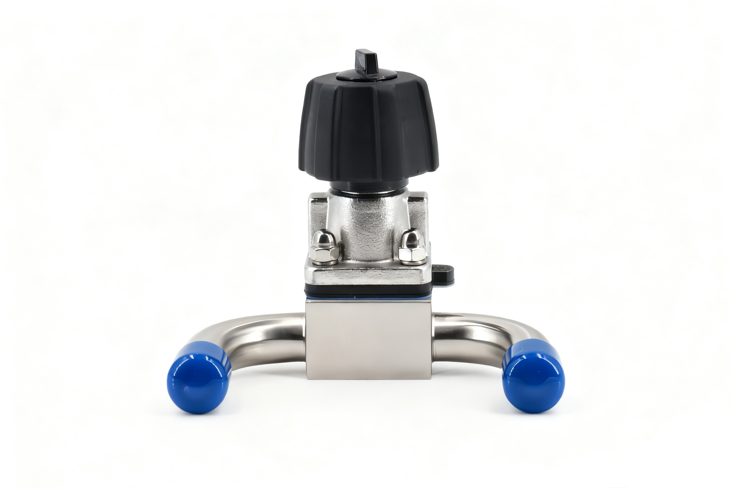 Stainless steel aseptic manual U-shaped diaphragm valve