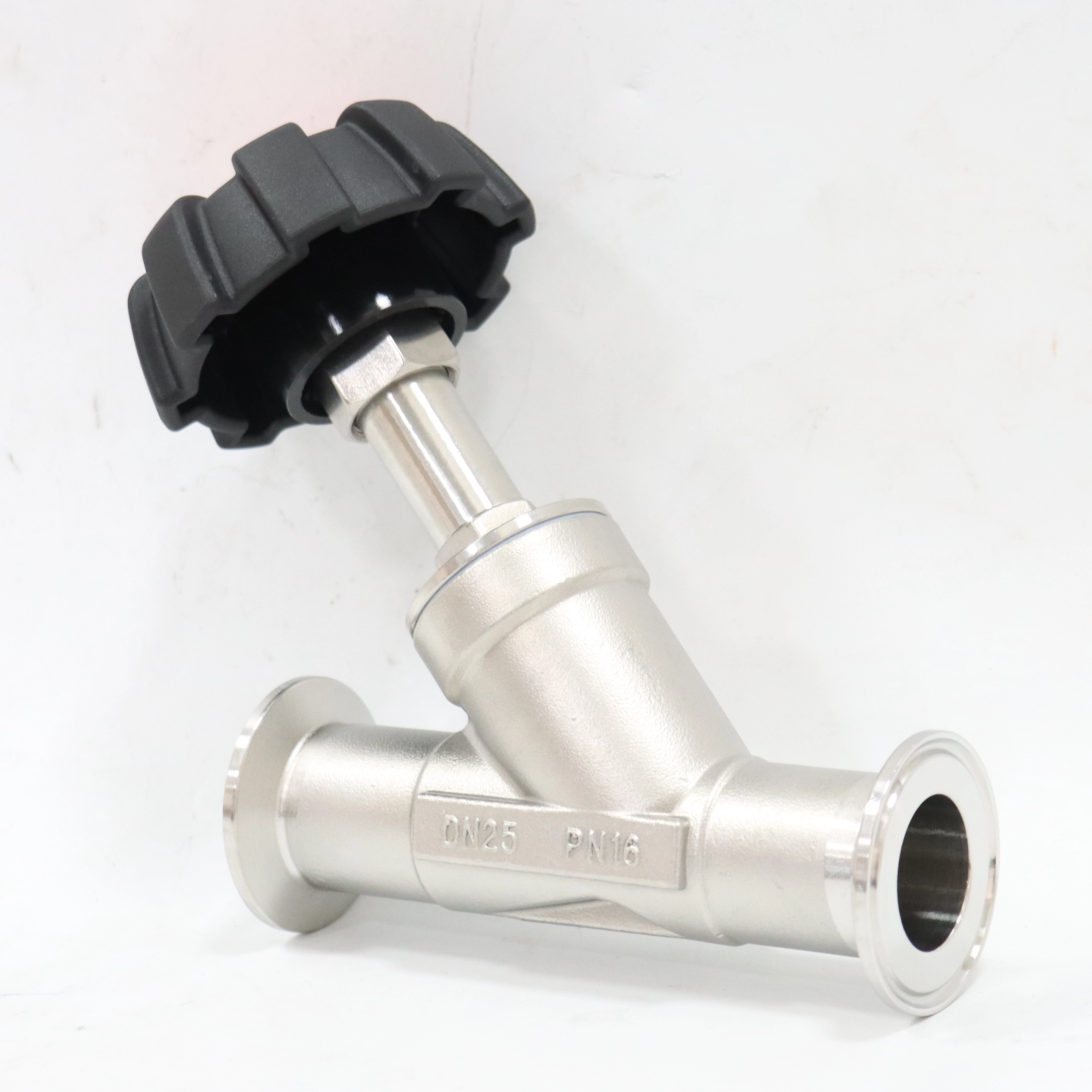 Stainless Steel Corrosion-resistant Steam Valve Plastic Head Manual Quick-release Angle Seat