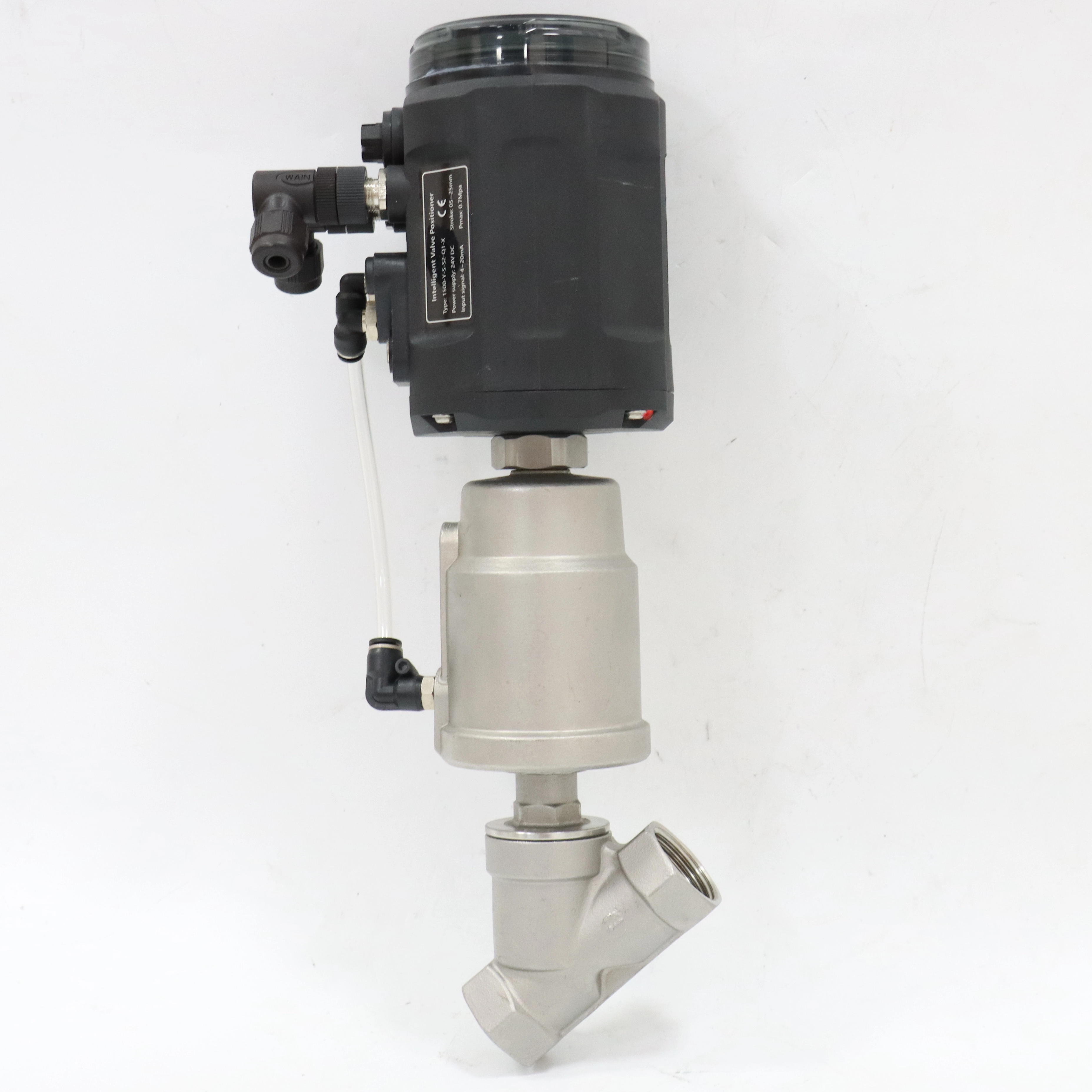Stainless Steel Sanitary Pneumatic Intelligent Positioning Angle Seat Valve