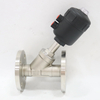 Stainless Steel Corrosion Resistant Flange Steam Plastic Head Pneumatic Angle Seat Valve 