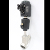 Stainless Steel Sanitary Pneumatic Plastic Head Intelligent Positioning Angle Seat Valve