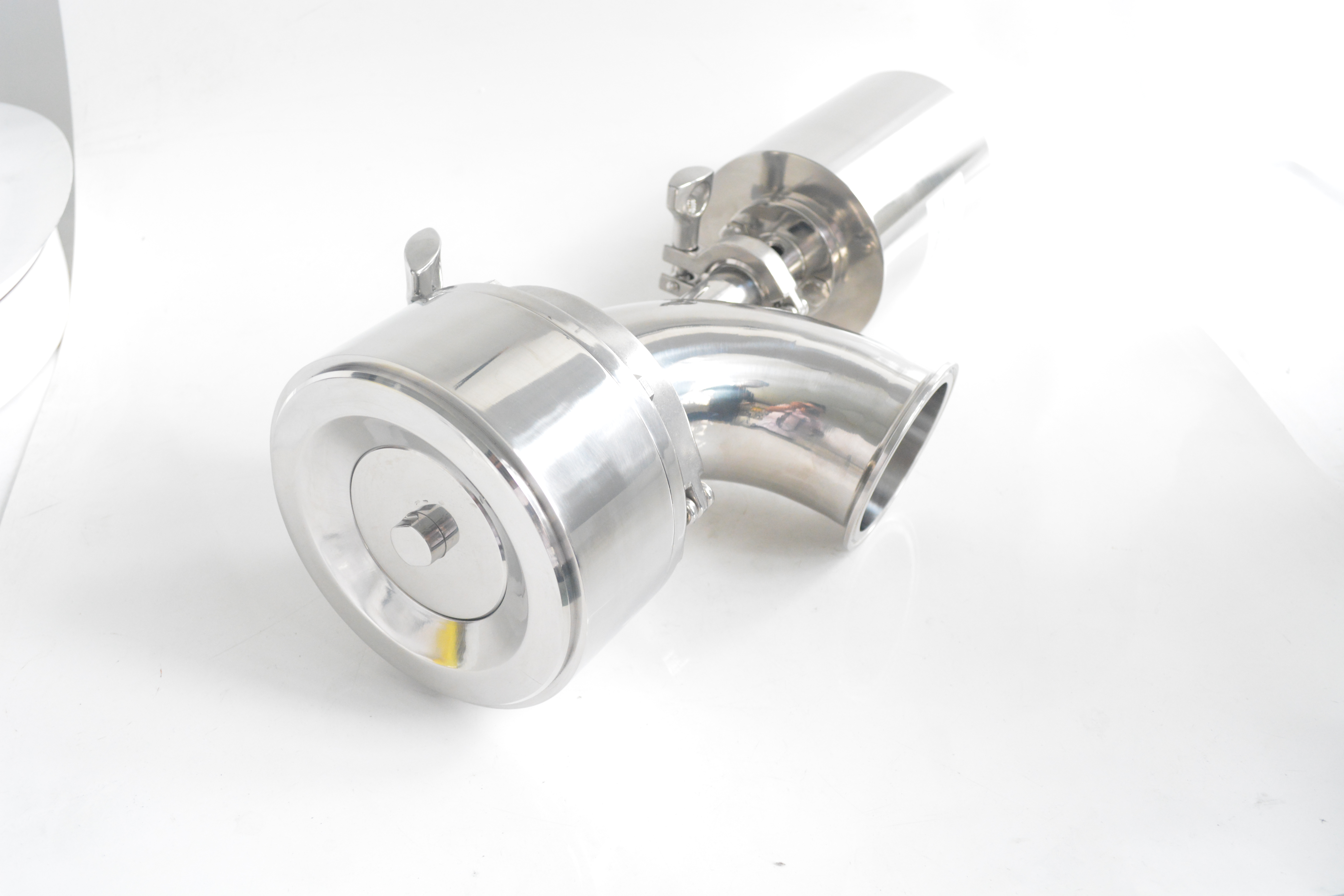 Stainless Steel DN80 ISO Y Type Sanitary Tank Bottom Valve