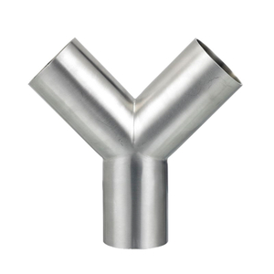 STAINLESS STEEL sch40 seamless reducing equal pipe fitting straight Y tee