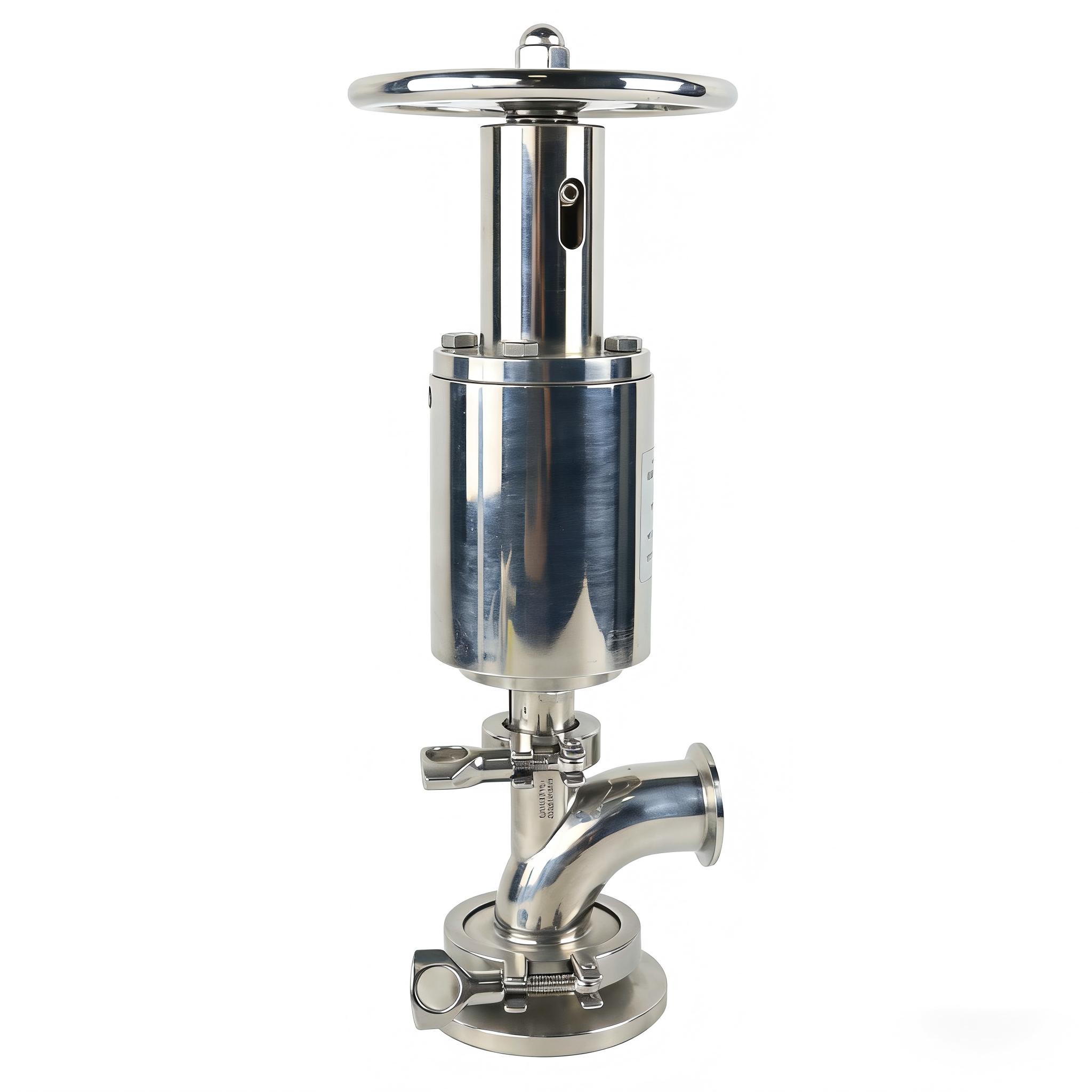 Stainless Steel Pneumatic DN80 ISO Piston Type Tank Bottom Valve