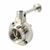 STAINLESS STEEL DN100 High Performance Vacuum Clamp Butterfly Valve