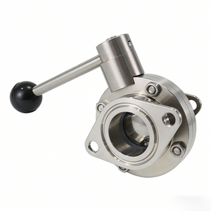 STAINLESS STEEL manual Drive Wafer Bolei Powder Butterfly Valve