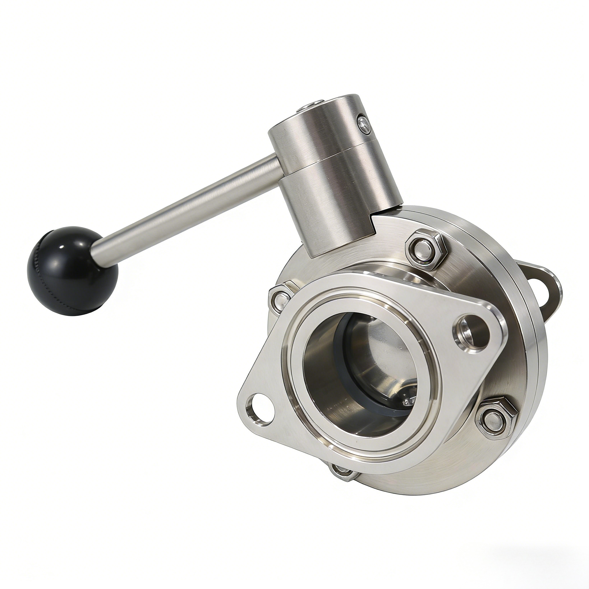 STAINLESS STEEL manual Drive Wafer Bolei Powder Butterfly Valve