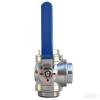 Stainless steel three-way internal thread manual ball valve