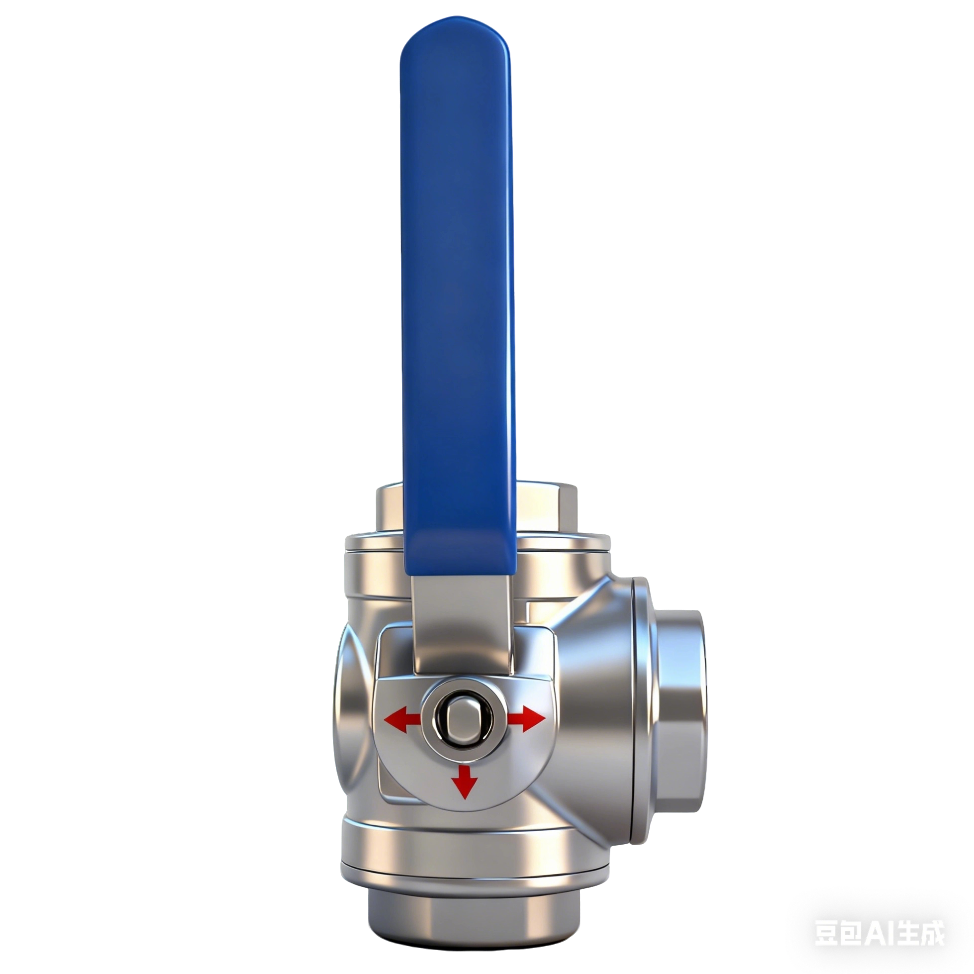 Stainless steel three-way internal thread manual ball valve