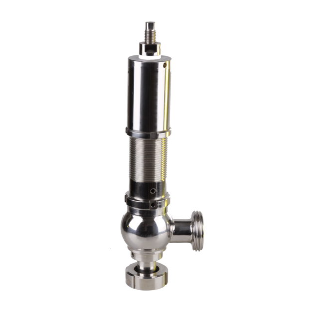 Stainless Steel Sanitary Pressure Relief Union Full-open Safety Valve