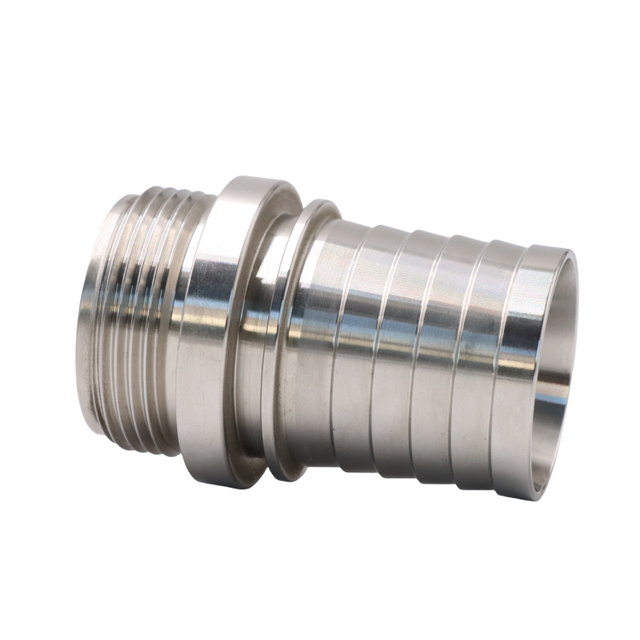 Stainless Steel SS304 Food Grade High Pressure DIN11864 JN-FL 23 2012 Male Hose Nipple For EPDM Pipe
