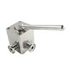 Stainless Steel Sanitary Durable Clamped 4 Way Hydraulic Ball Plug Valve