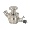 Stainless Steel Aseptic Tank Flush Bottom Valve with Aseptic Sampling Valve