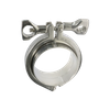 Stainless Steel Sanitary TriClover Tc Clamp Clamp with Two Wing Nuts