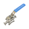 Sanitary Stainless Steel Clamped Two-Way Manual Hydraulic Quick Install Ball Valve 