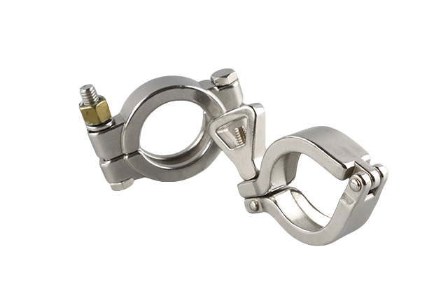 Sanitary Stainless Steel I-Line V Band Exhaust Clamp Wing Nut Style