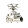 Stainless Steel Sanitary Clamp Handwheel Operated Diaphragm Membrane Valve