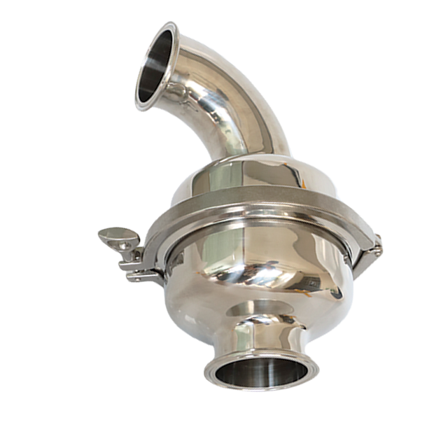 Industrial Water Filter Stainless Steel Clamp Elbow Bowl Type Strainer