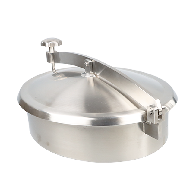 Hygenic DN600 Stainless Steel Non-Pressure Round Manhole with Steel Handle