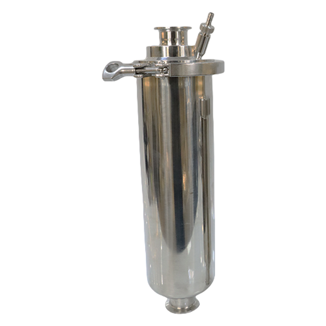 Stainless Steel Inline Angle-type Filter Housing with TriClover Ends