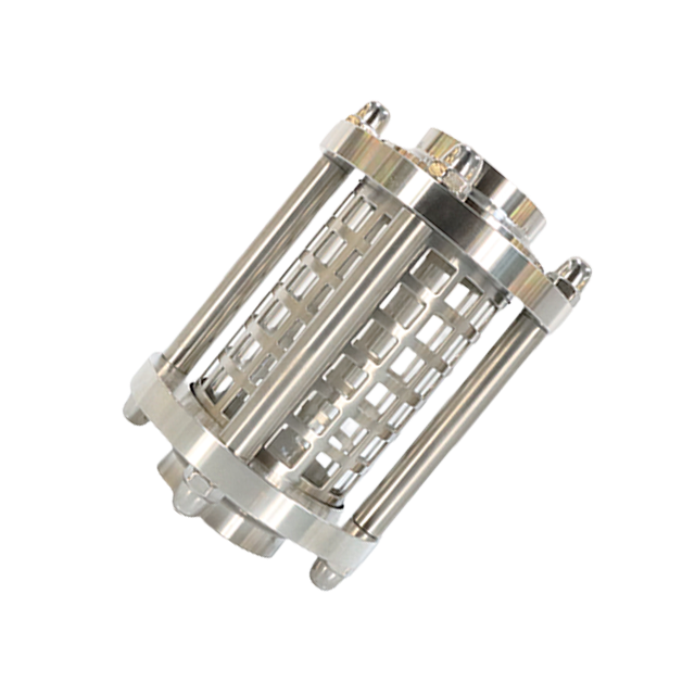 Stainless Steel Clear Tube Sight Glass with Reinforced Cage