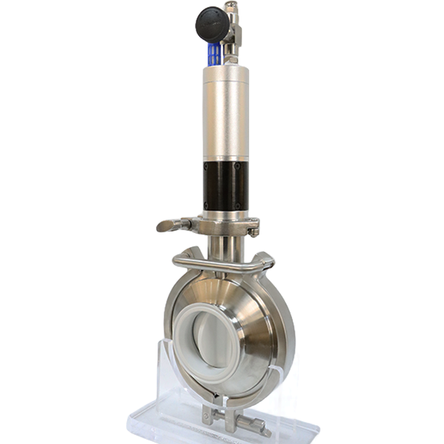 Sanitary Stainless Steel Tri-Clamp Oscillating Powder Dosing Butterfly Valve