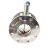 Flange End Sanitary Stainless Steel Butterfly Valve with Manual Handle