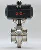 Stainless Steel Clamped Hastelloy Pneumatic wafer Butterfly Valve