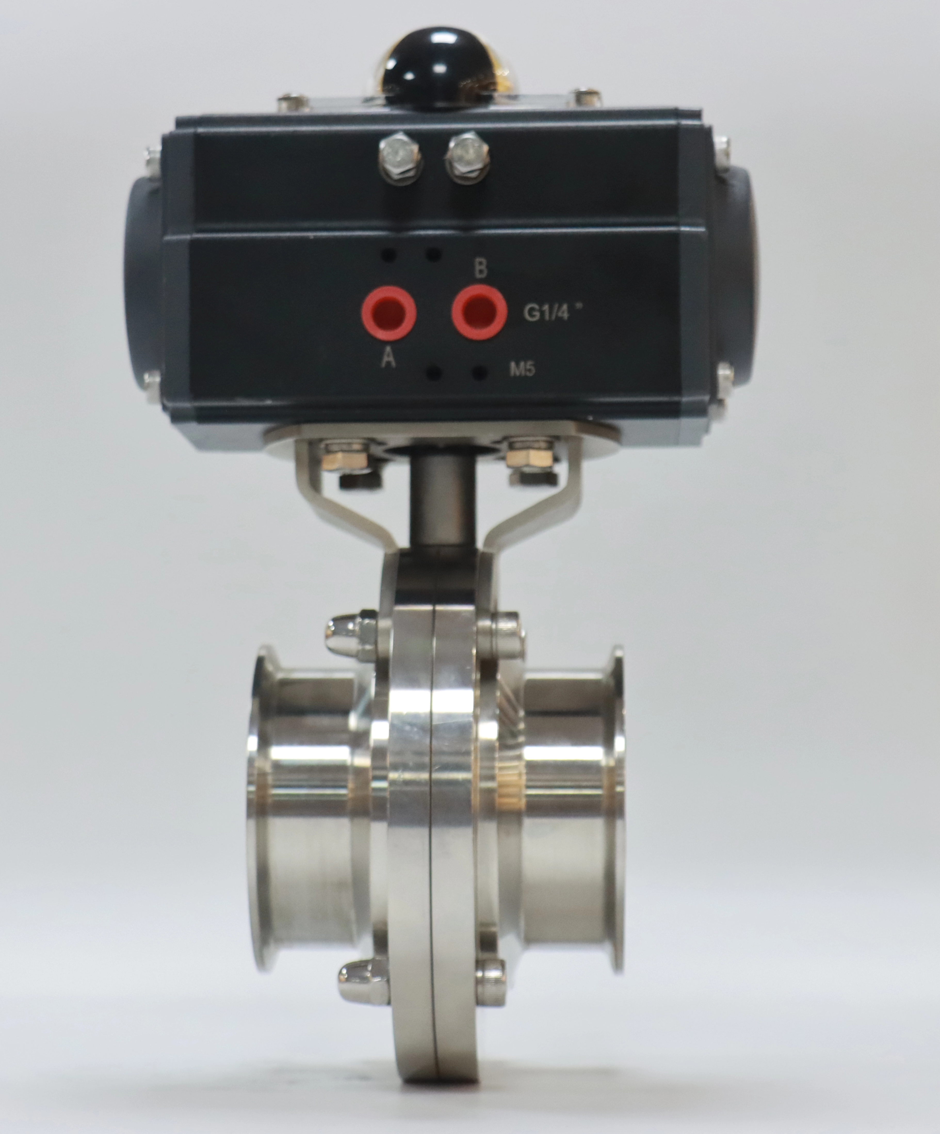 Stainless Steel Clamped Hastelloy Pneumatic wafer Butterfly Valve