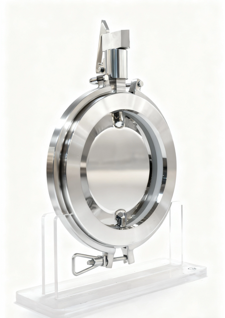 Stainless Steel Sanitary Hastelloy Powder Manual Butterfly Valve