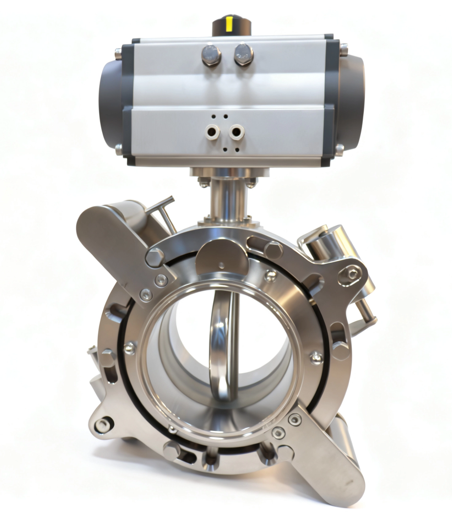 Stainless Steel Sanitary Pneumatic Split Rotary Butterfly Valve