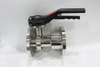 Sanitary stainless steel flange integrated butterfly valve