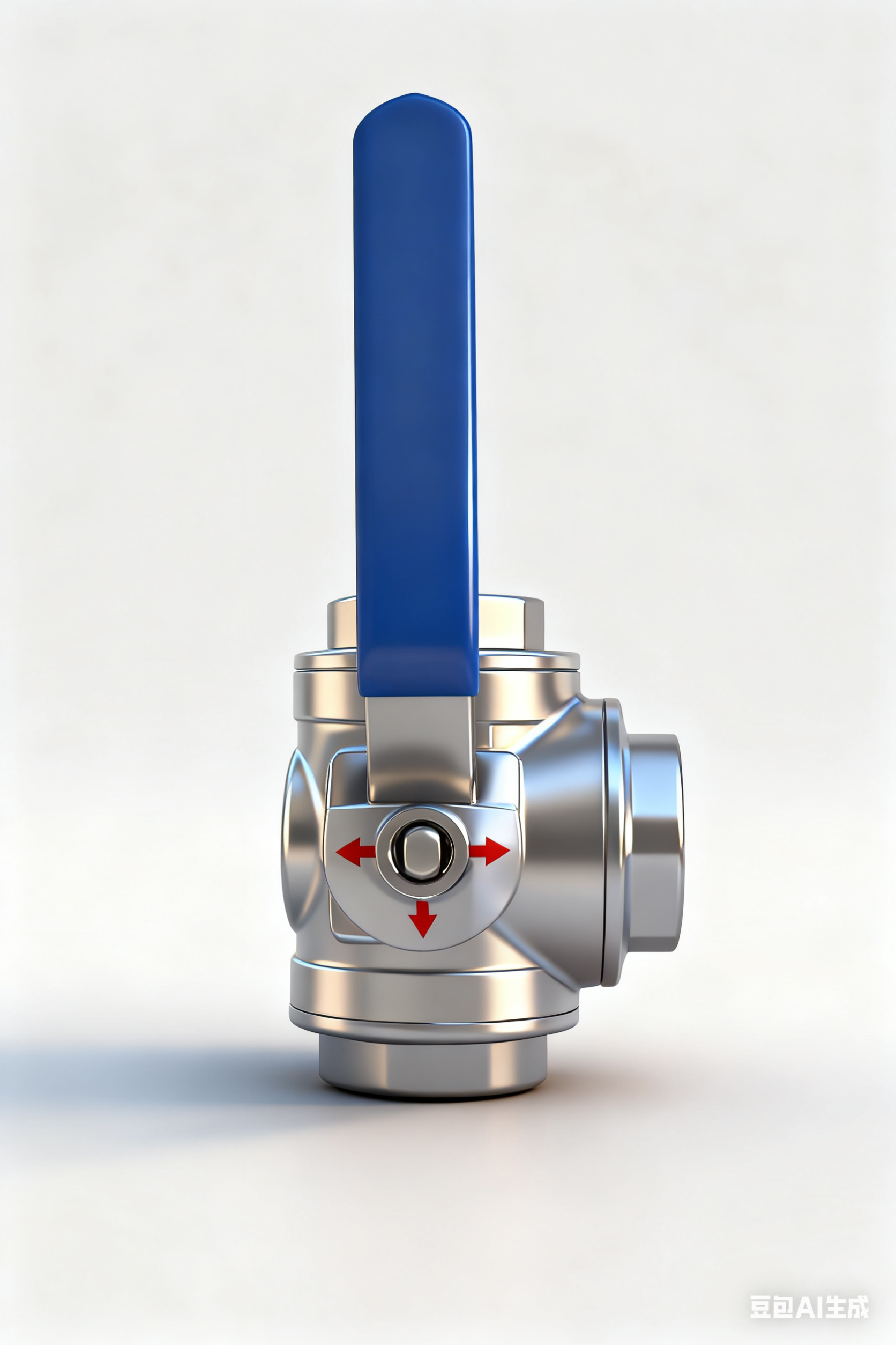 Stainless steel three-way internal thread manual ball valve