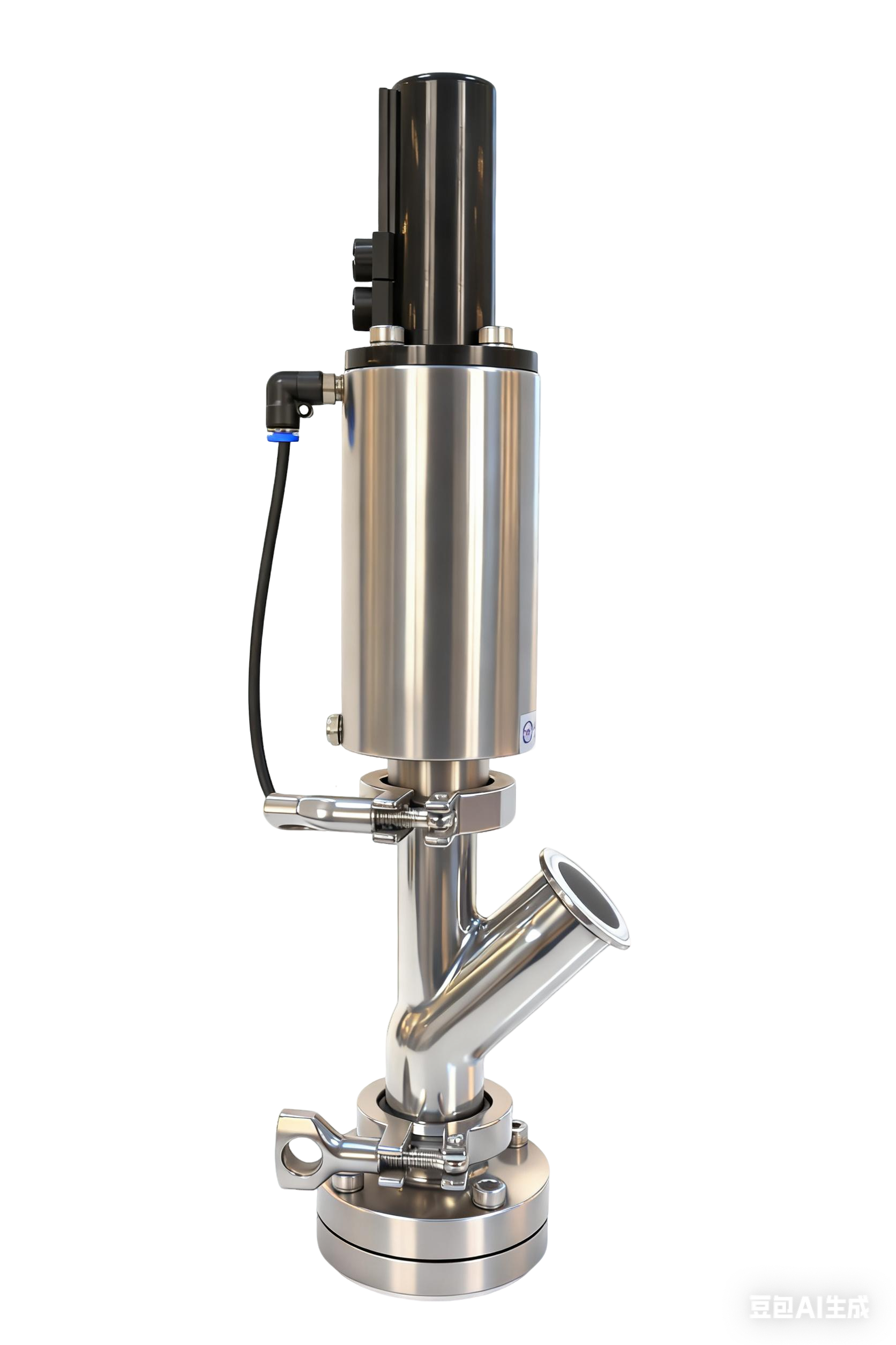 Stainless steel pharmaceutical Y-type sanitary tank bottom valve