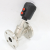 Stainless Steel Corrosion Resistant Flange Steam Plastic Head Pneumatic Angle Seat Valve 