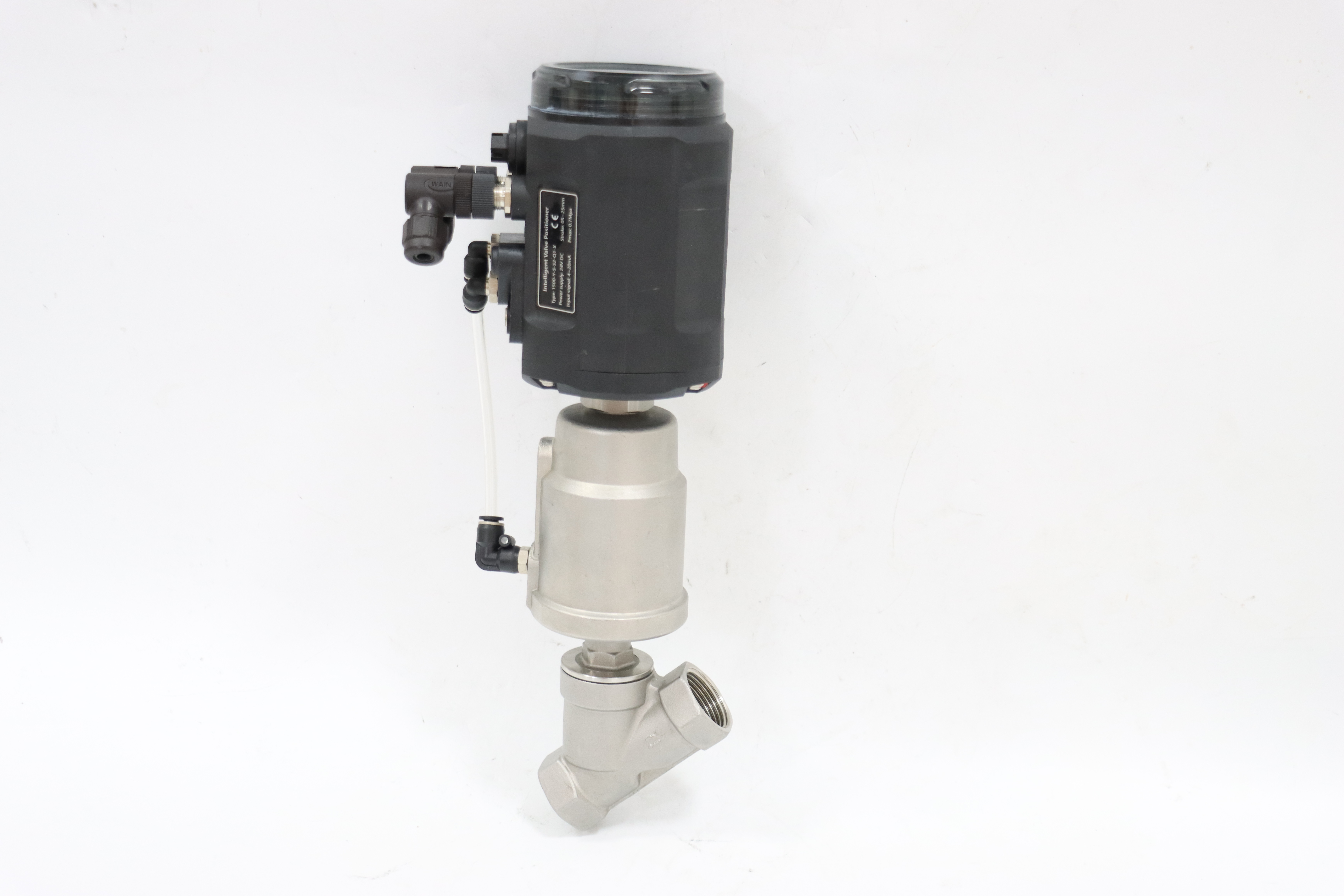 Stainless Steel Sanitary Pneumatic Intelligent Positioning Angle Seat Valve
