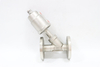 Stainless Steel High Temperature Corrosion Resistant Flange Steam Angle Seat Valve