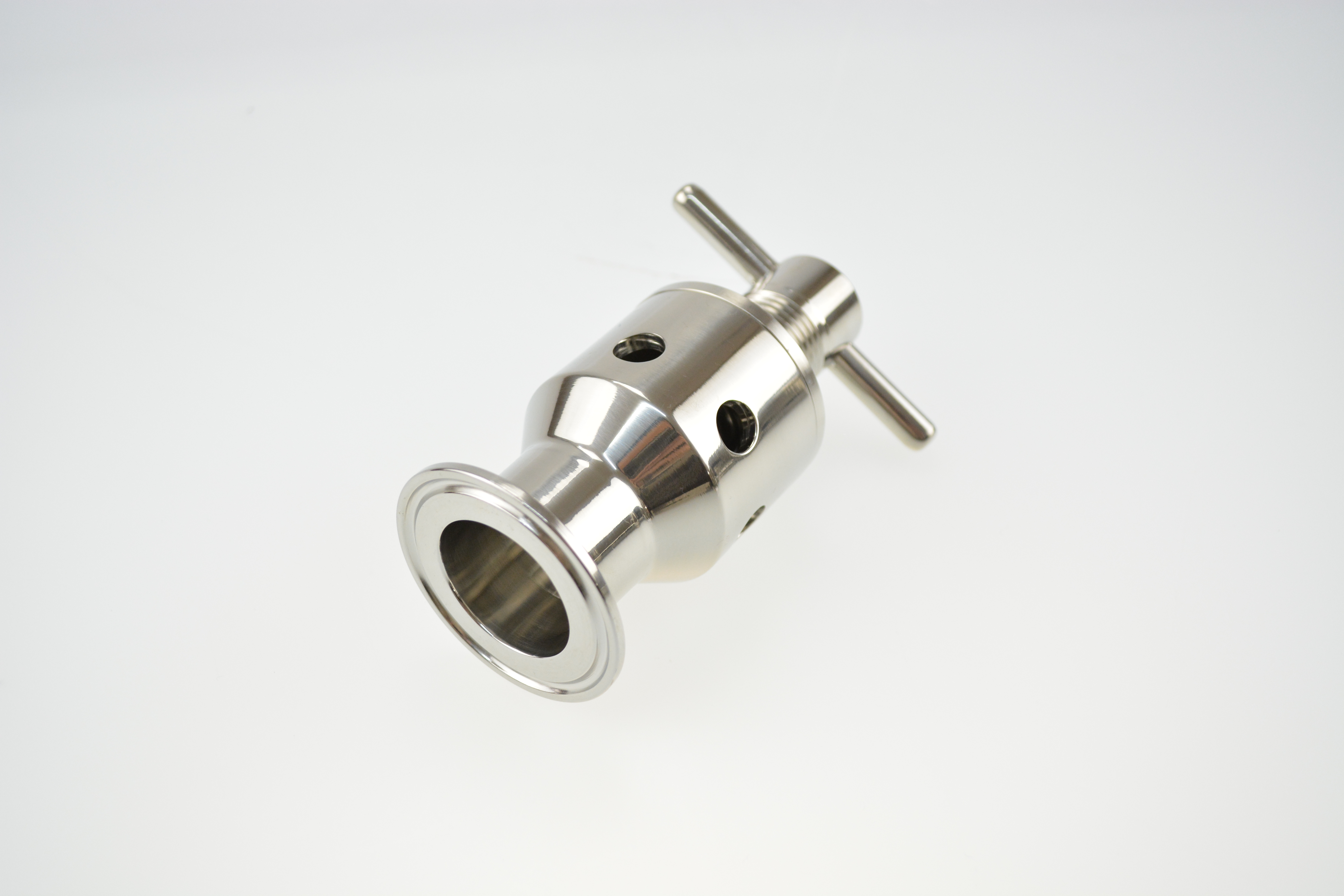 Stainless Steel Sanitary Adjustable Flow Manual Safety Exhaust Valve