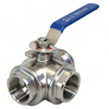 Stainless steel three-way internal thread manual ball valve