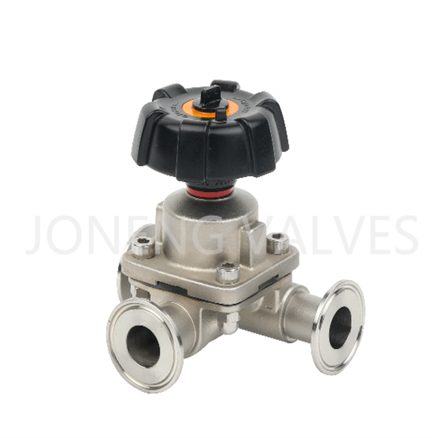 Stainless Steel Sanitary Manual Direct-way Diaphragm Control Valve
