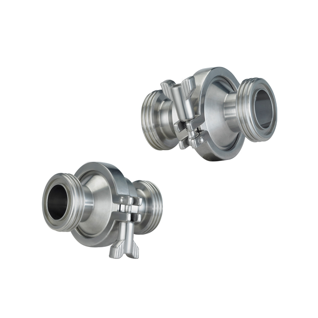 Stainless Steel Middle Clamp In Line Thread Back Pressure Check Valve