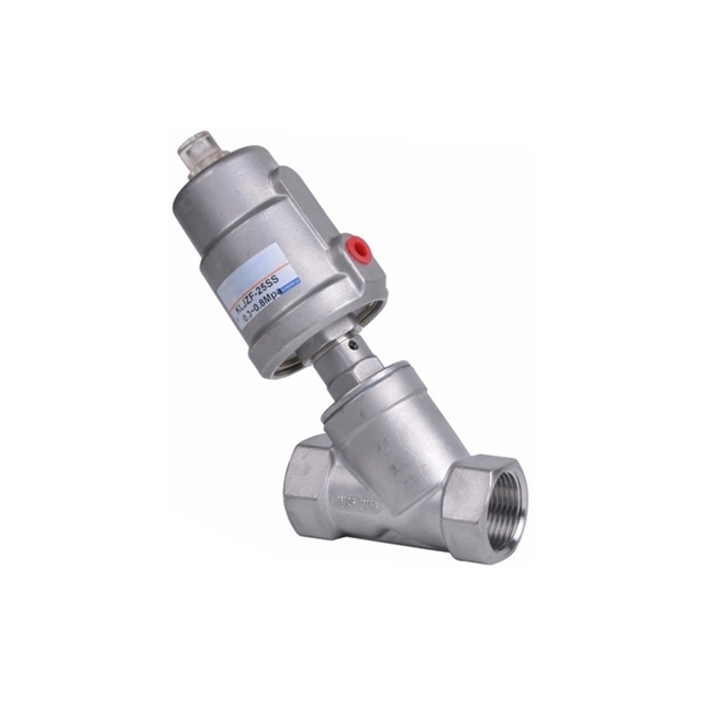 Stainless Steel Hygienic Piston Operated Steam Cylinder Angle Seat Valve