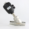 SS316L Y-Type Normally Open Pneumatic Angle Seat Valve 