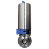 Stainless Steel Adjustable Sanitary Quick Installation Pneumatic Butterfly Valve 