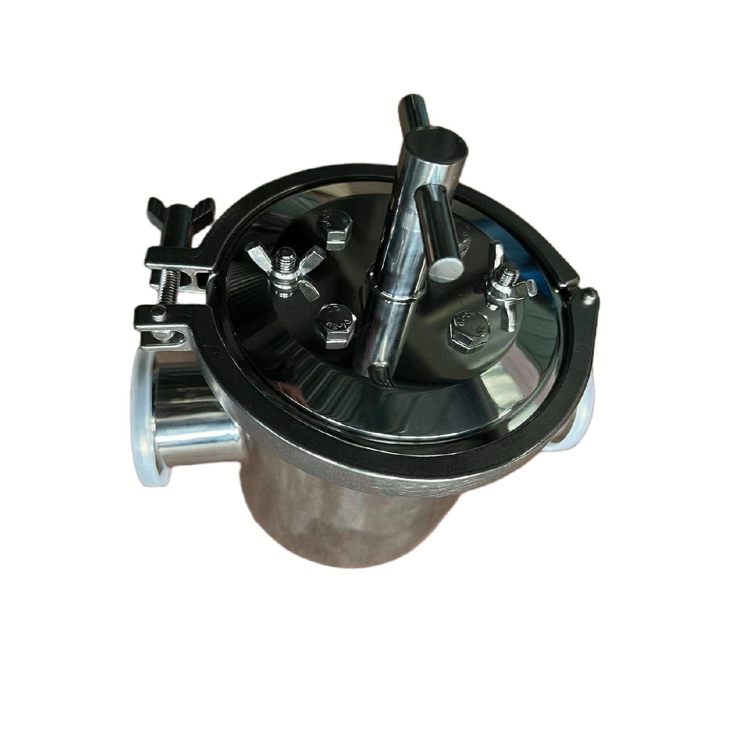 304 Stainless Steel Hygienic Grade Purifying High Flow Tri Clamp Magnetic Filter For Fine Chemical Industry