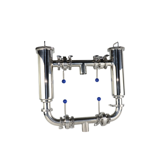 Sanitary Stainless Steel Tri Clamp Duplex Basket Strainer for Fine Chemical Industry 