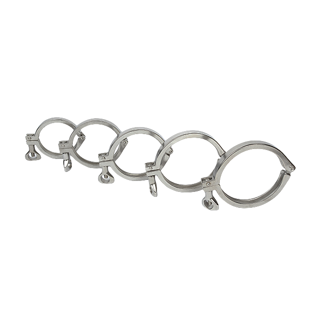 Sanitary Stainless Steel Ring Flange TriClover Clamps with Wing Nut 