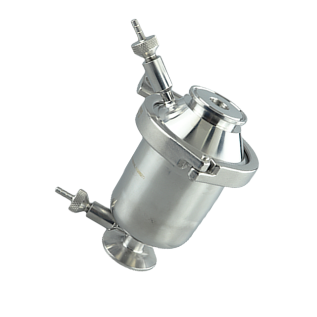 Stainless Steel Sanitary Grade Pipe Filter HG Series with Exhaust And Drain Ports