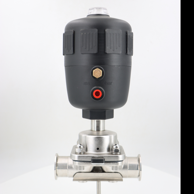Stainless Steel Sanitary Welded Plastic Pneumatic Diaphragm Valve