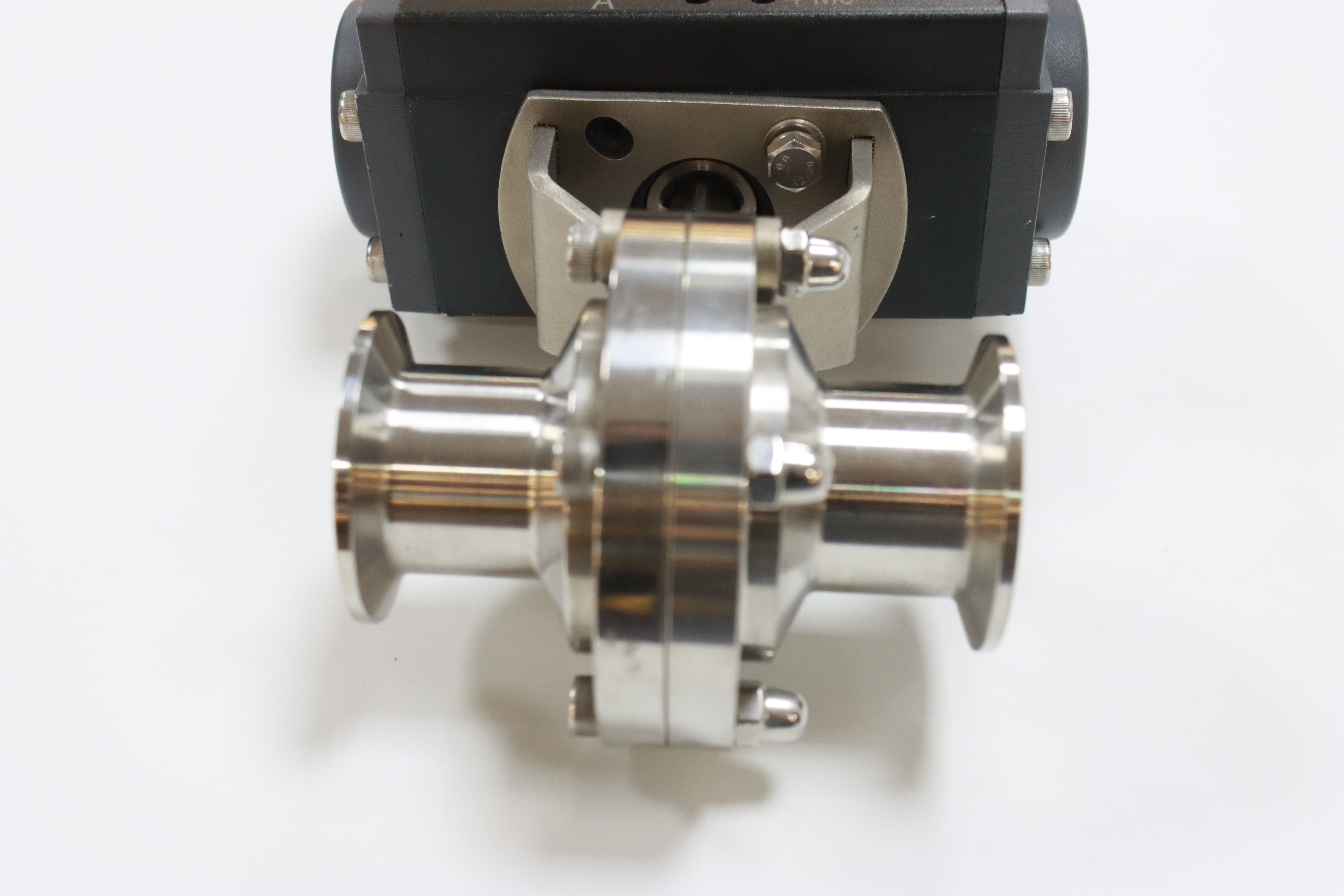 Stainless Steel Sanitary Weld Pneumatic Actuated Switch Butterfly Valve